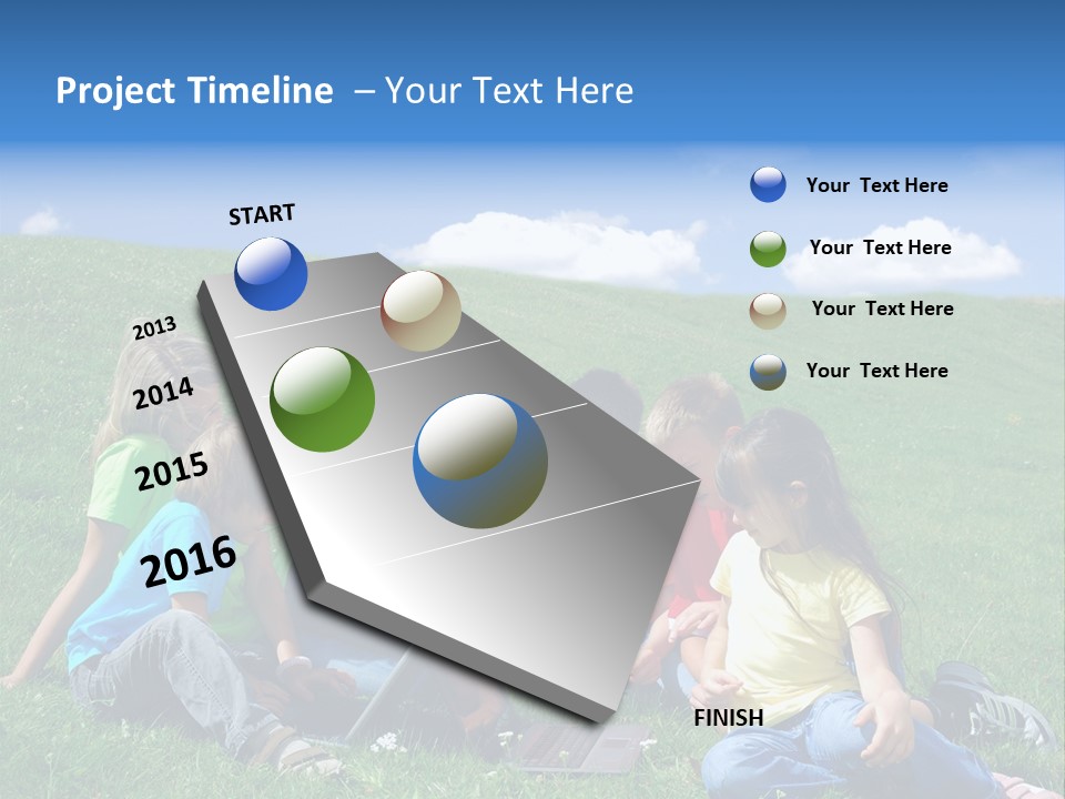 Sky Clouds Field PowerPoint Template