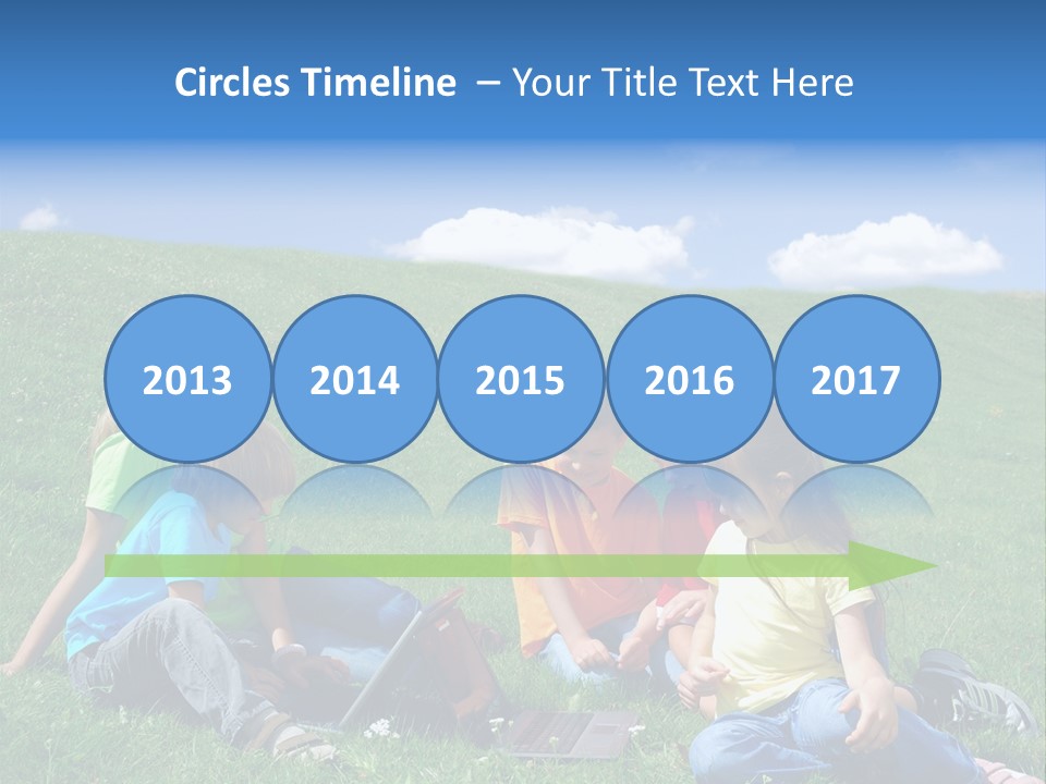 Sky Clouds Field PowerPoint Template