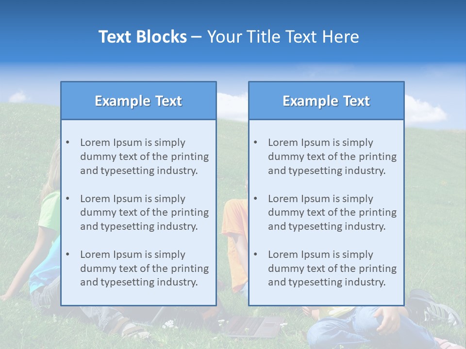 Sky Clouds Field PowerPoint Template