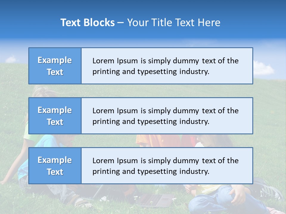 Sky Clouds Field PowerPoint Template