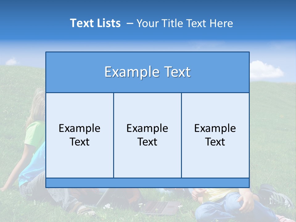 Sky Clouds Field PowerPoint Template