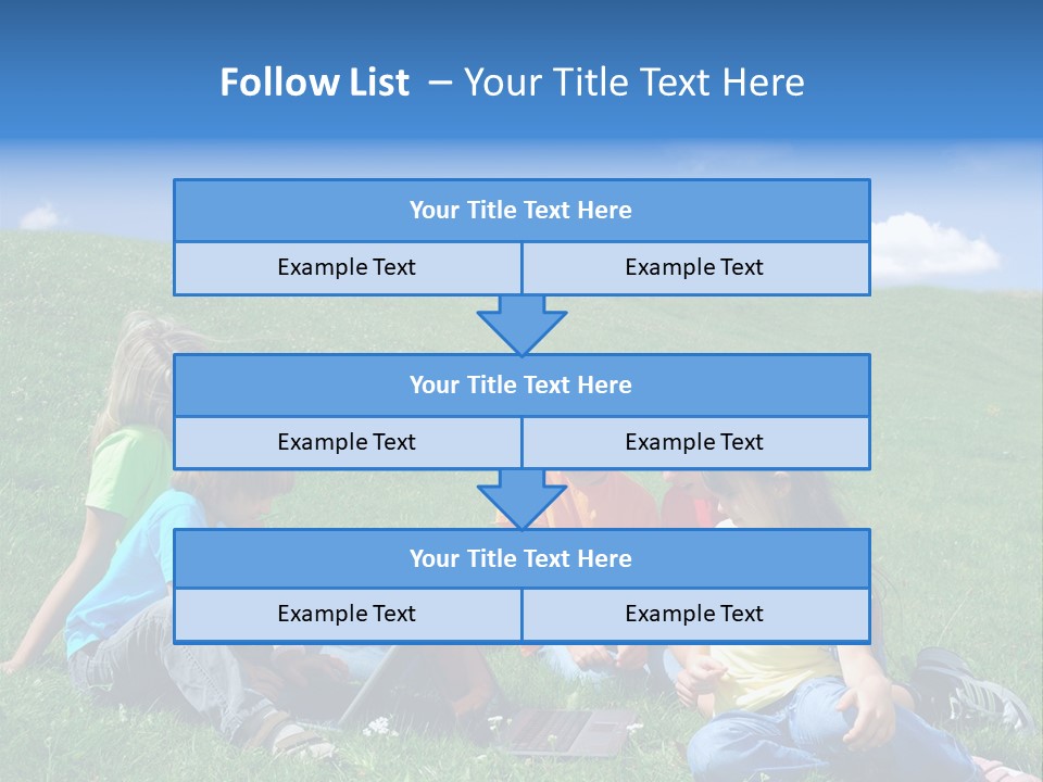 Sky Clouds Field PowerPoint Template