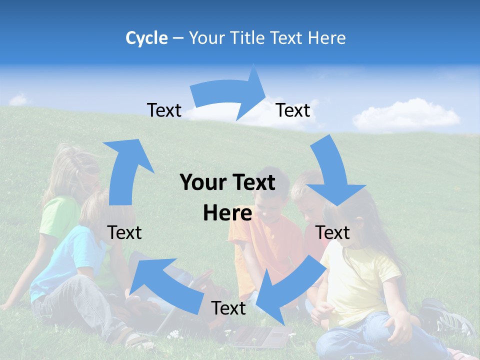 Sky Clouds Field PowerPoint Template
