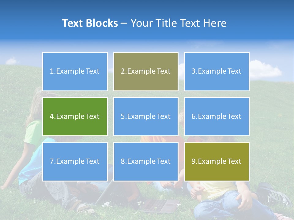 Sky Clouds Field PowerPoint Template