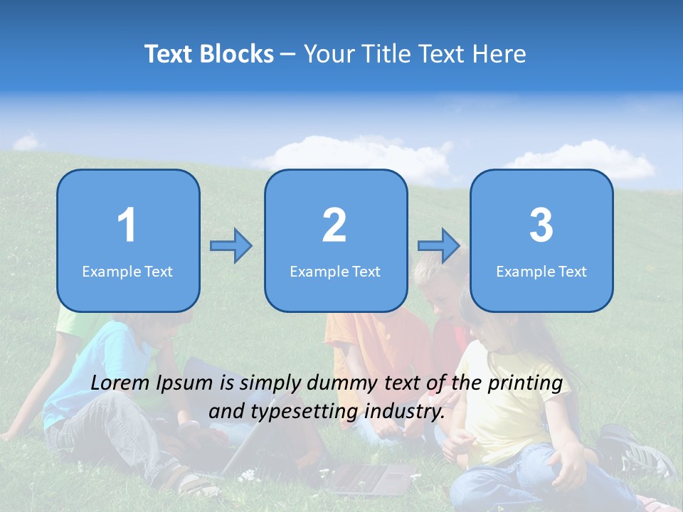 Sky Clouds Field PowerPoint Template