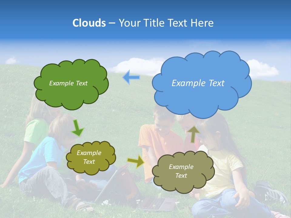 Sky Clouds Field PowerPoint Template