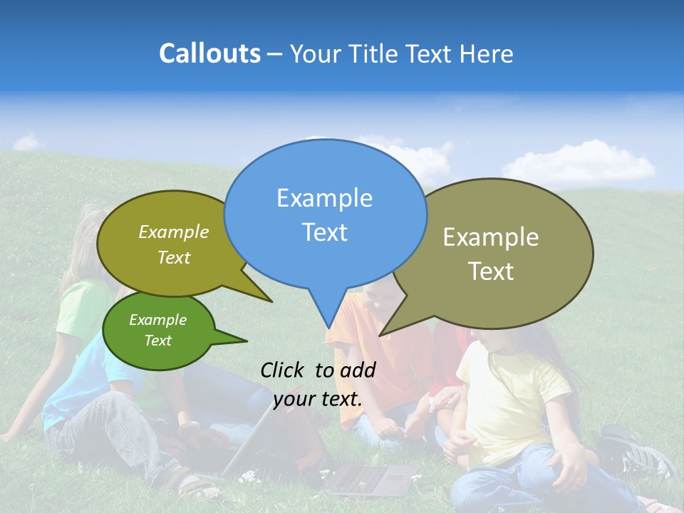 Sky Clouds Field PowerPoint Template