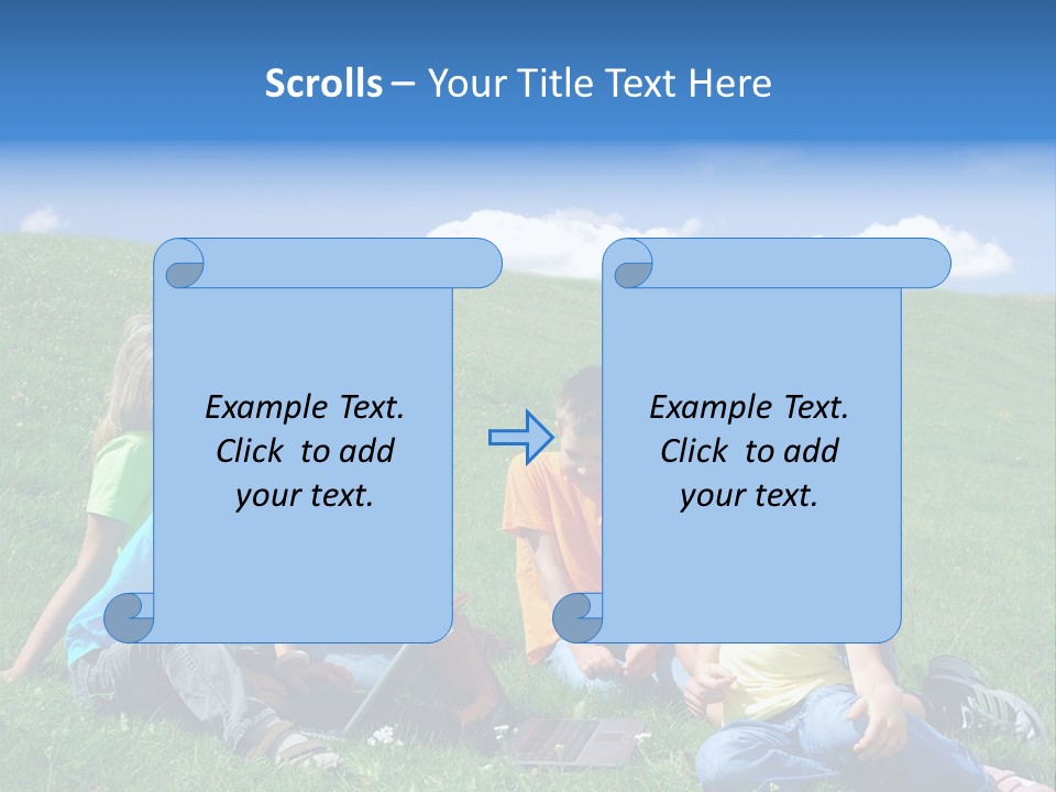 Sky Clouds Field PowerPoint Template