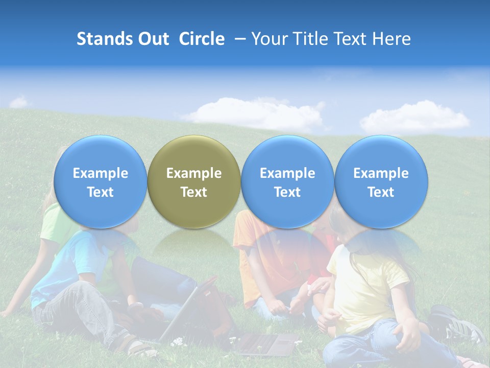 Sky Clouds Field PowerPoint Template