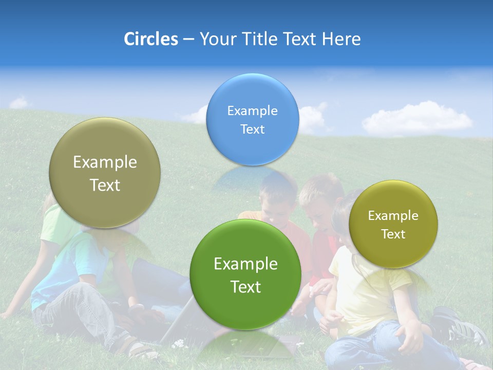 Sky Clouds Field PowerPoint Template
