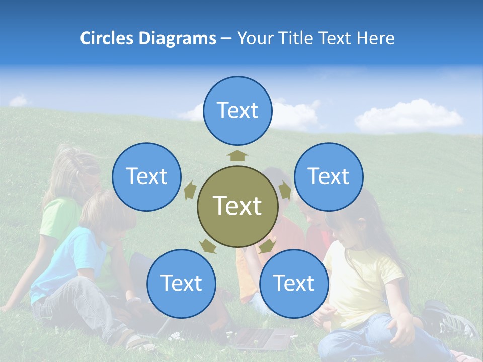 Sky Clouds Field PowerPoint Template