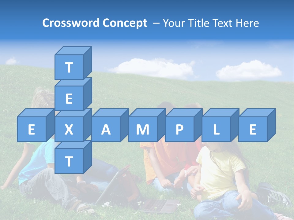 Sky Clouds Field PowerPoint Template