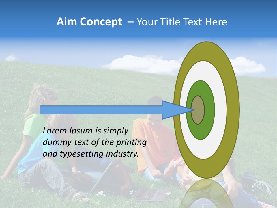 Sky Clouds Field PowerPoint Template