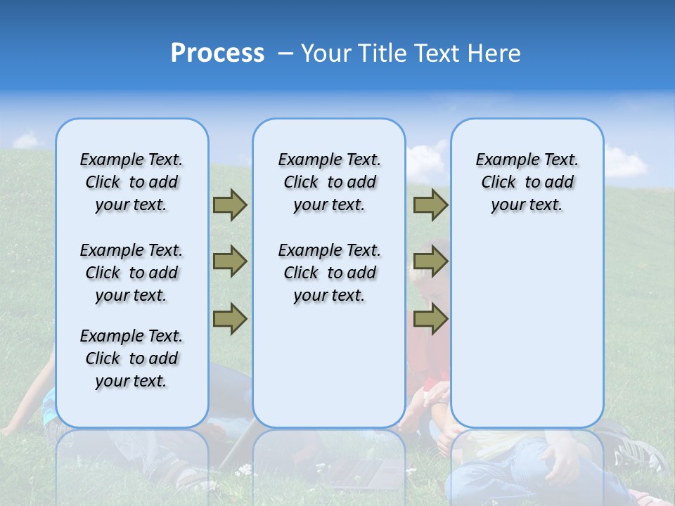 Sky Clouds Field PowerPoint Template