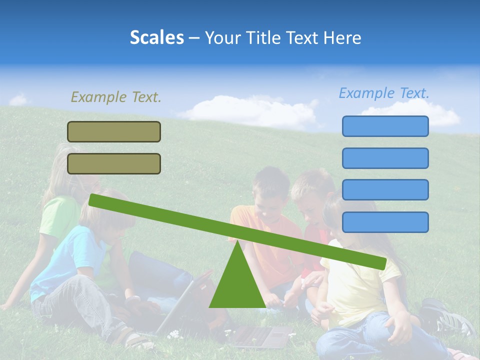 Sky Clouds Field PowerPoint Template
