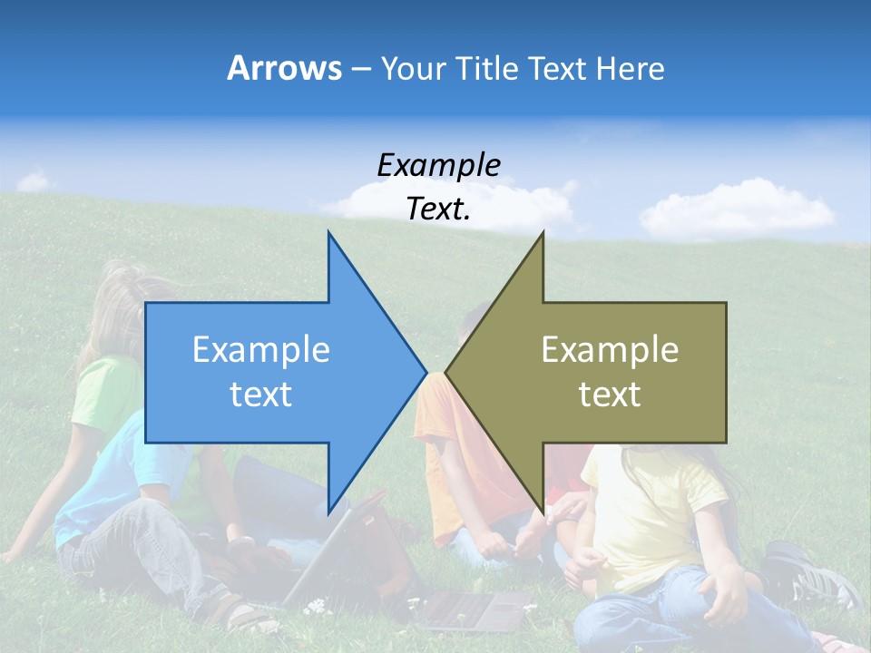 Sky Clouds Field PowerPoint Template