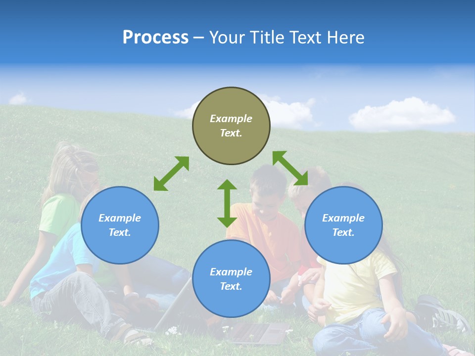 Sky Clouds Field PowerPoint Template
