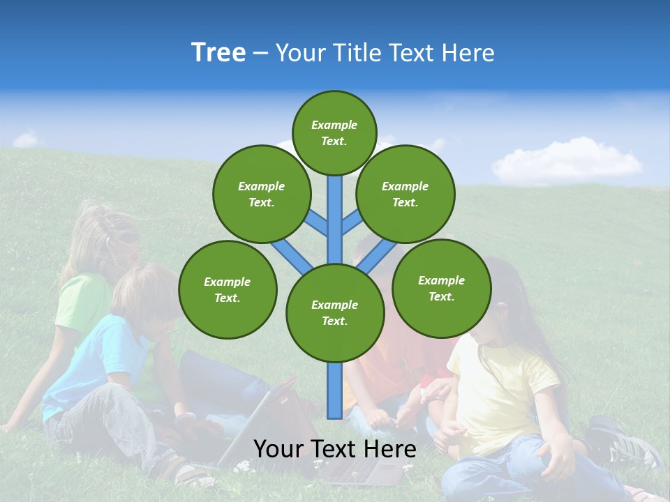Sky Clouds Field PowerPoint Template