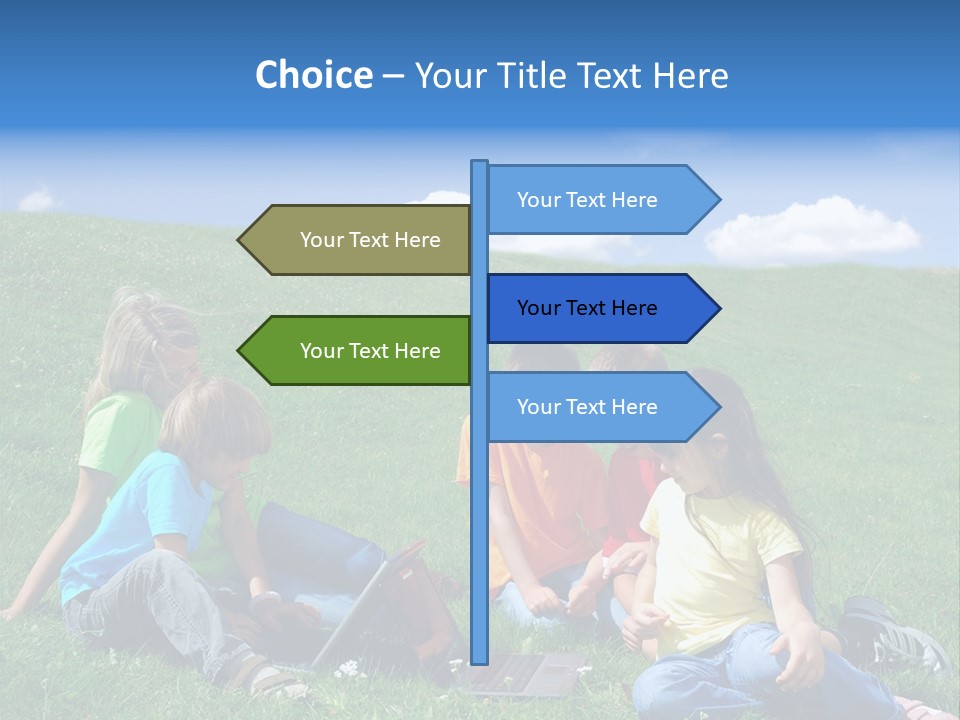 Sky Clouds Field PowerPoint Template