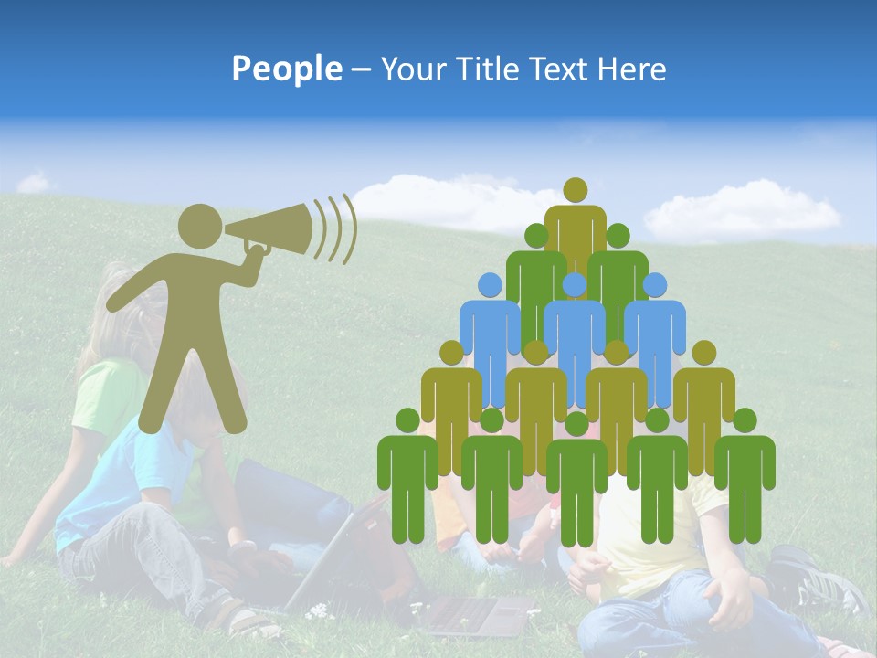 Sky Clouds Field PowerPoint Template