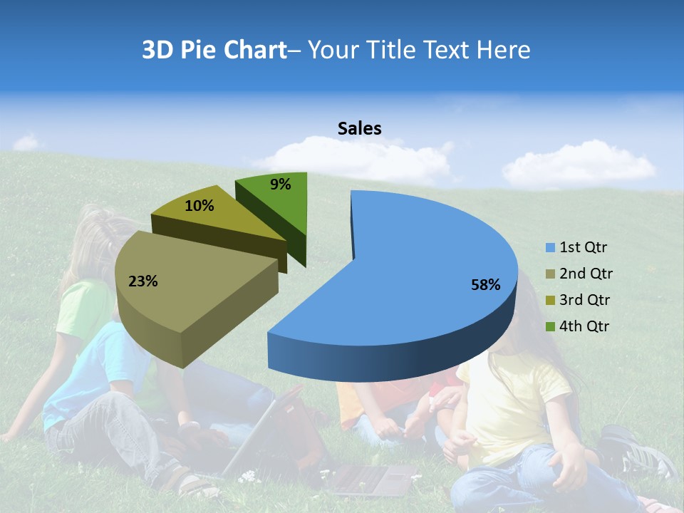 Sky Clouds Field PowerPoint Template