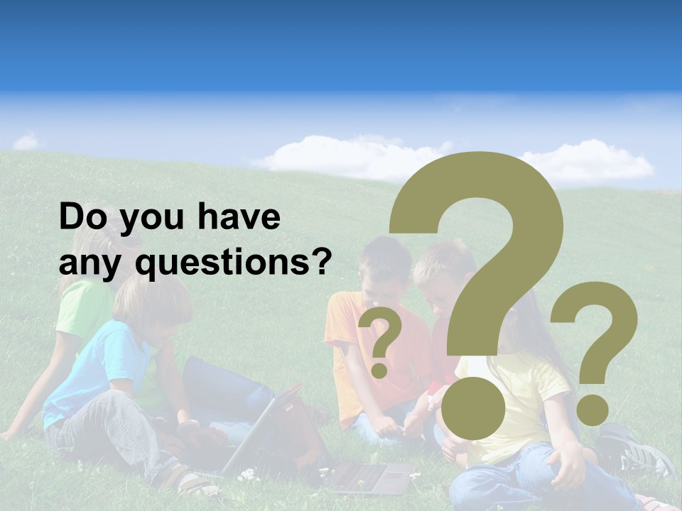 Sky Clouds Field PowerPoint Template