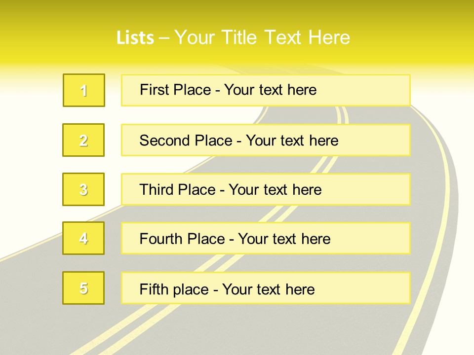 Way Road Real PowerPoint Template