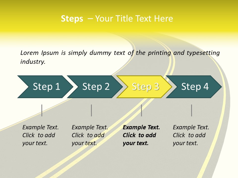 Way Road Real PowerPoint Template