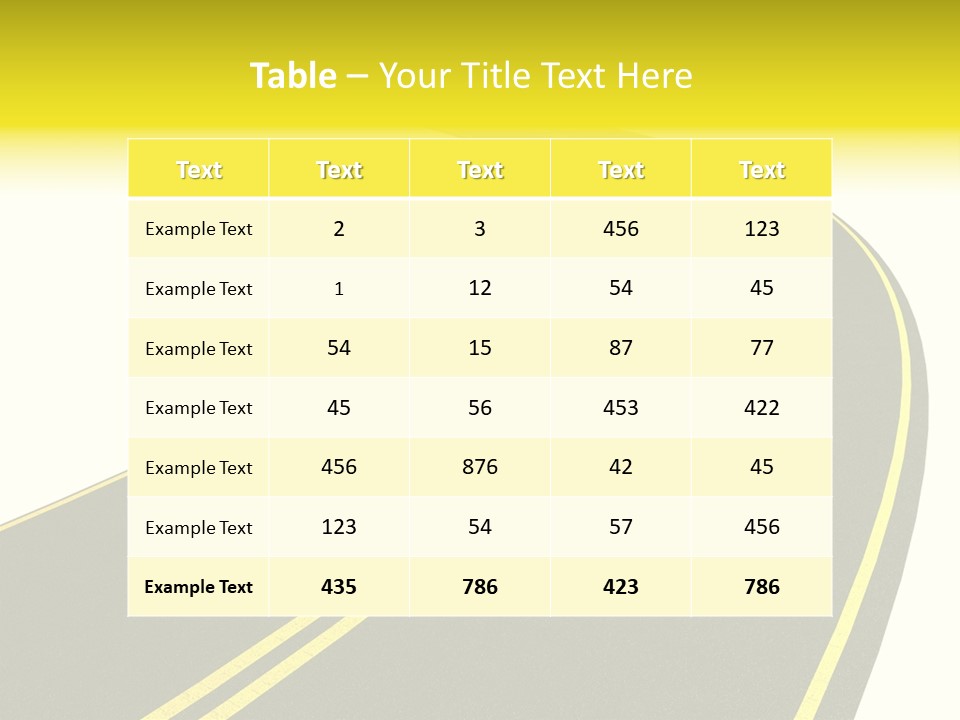 Way Road Real PowerPoint Template