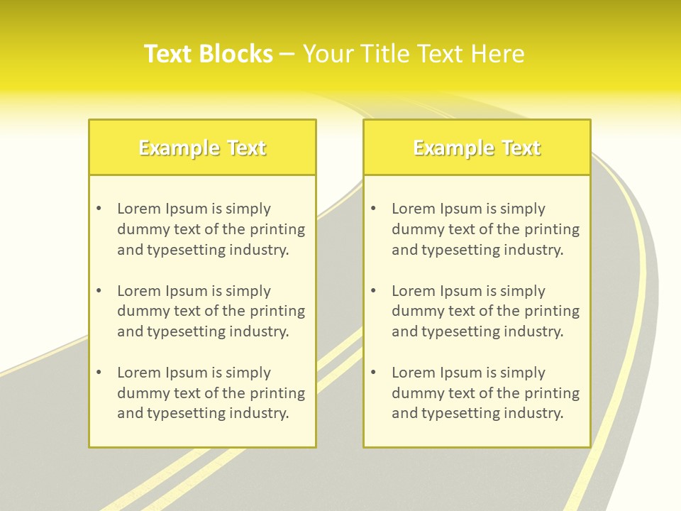 Way Road Real PowerPoint Template