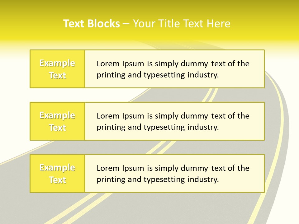 Way Road Real PowerPoint Template