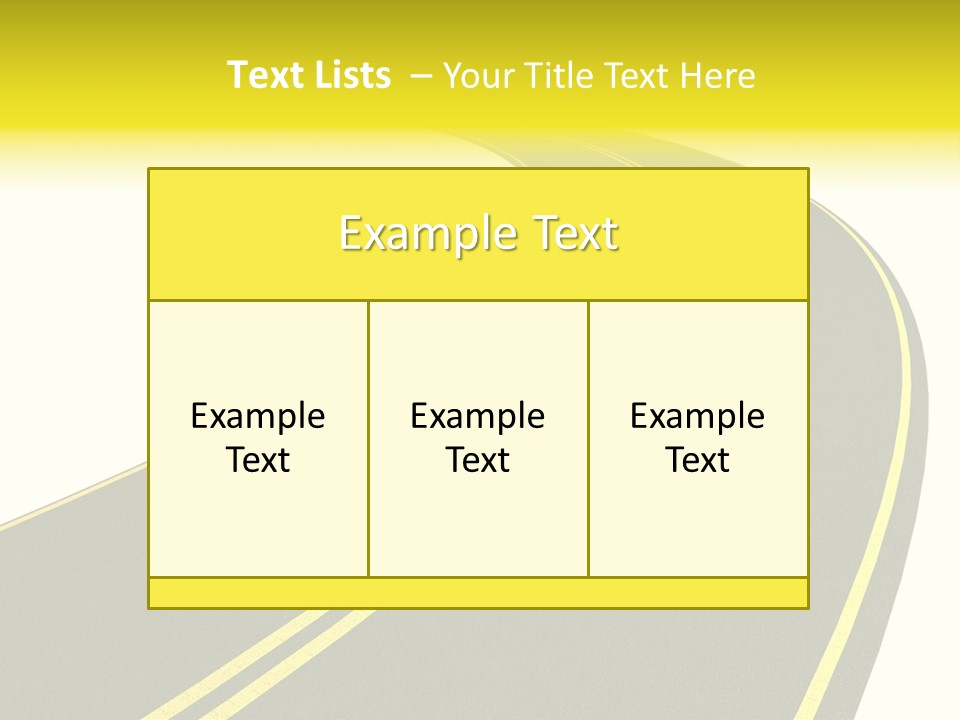 Way Road Real PowerPoint Template