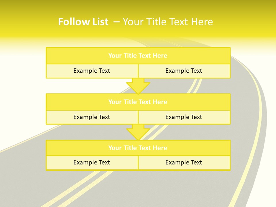 Way Road Real PowerPoint Template