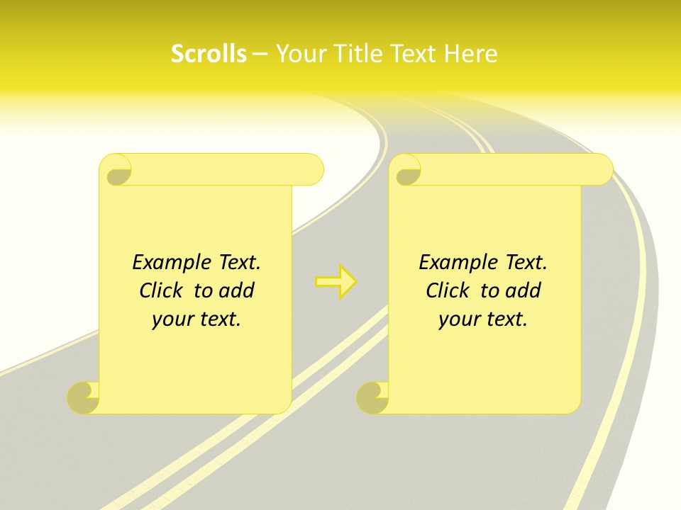 Way Road Real PowerPoint Template