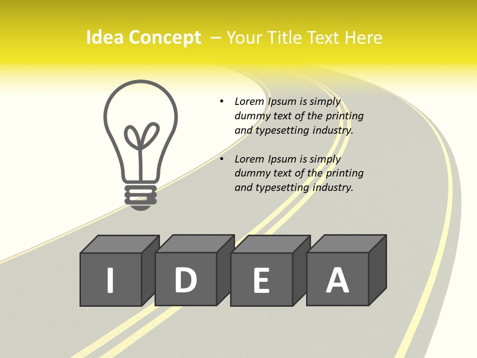 Way Road Real PowerPoint Template