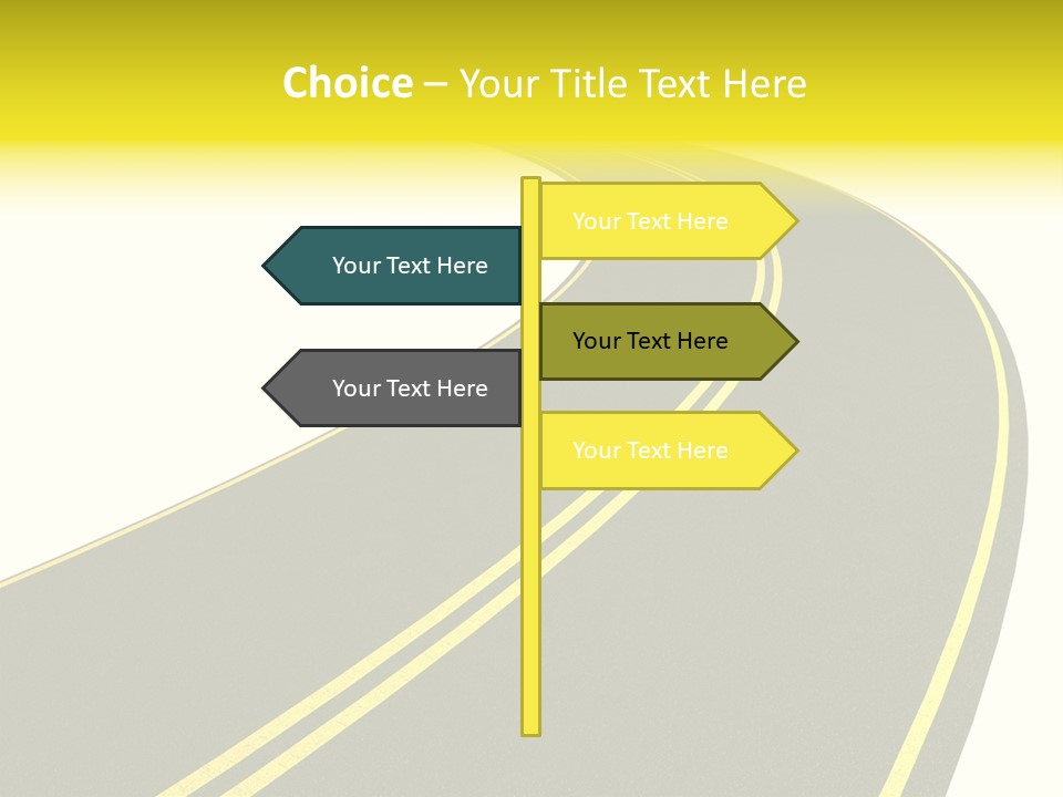 Way Road Real PowerPoint Template
