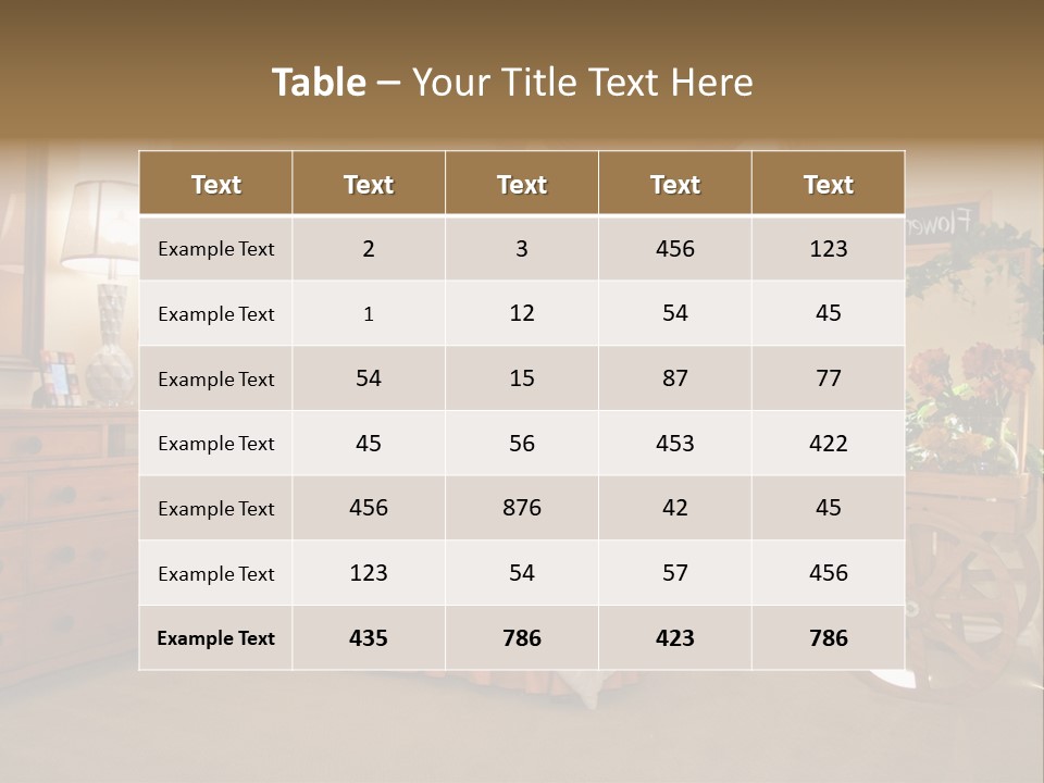 A Bed Room With A Bed A Dresser And A Window PowerPoint Template