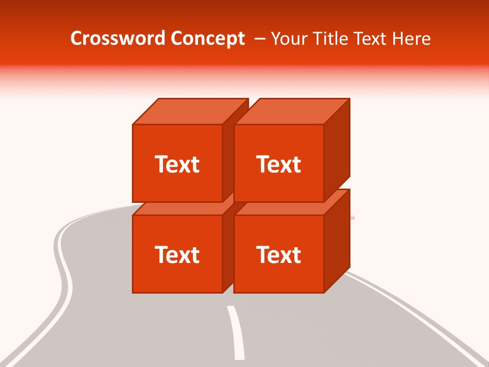 A Road With Traffic Cones And Cones On It PowerPoint Template