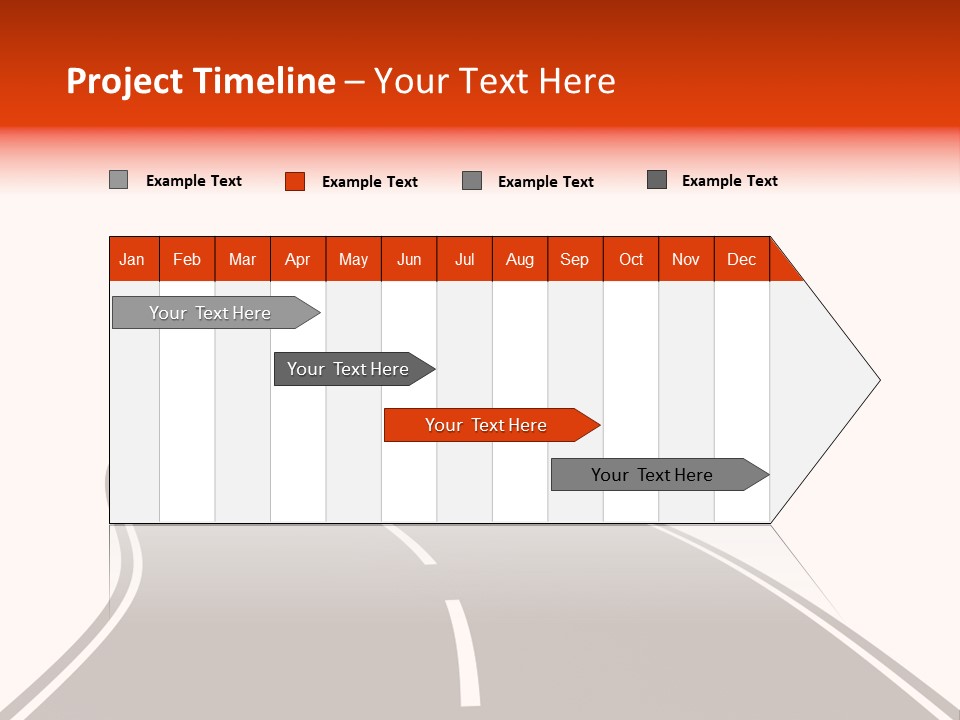 A Road With Traffic Cones And Cones On It PowerPoint Template