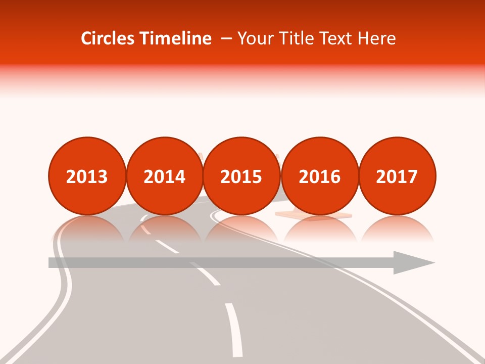 A Road With Traffic Cones And Cones On It PowerPoint Template