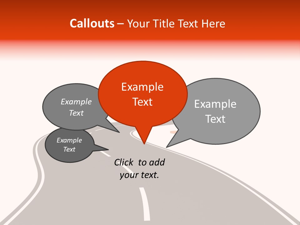A Road With Traffic Cones And Cones On It PowerPoint Template