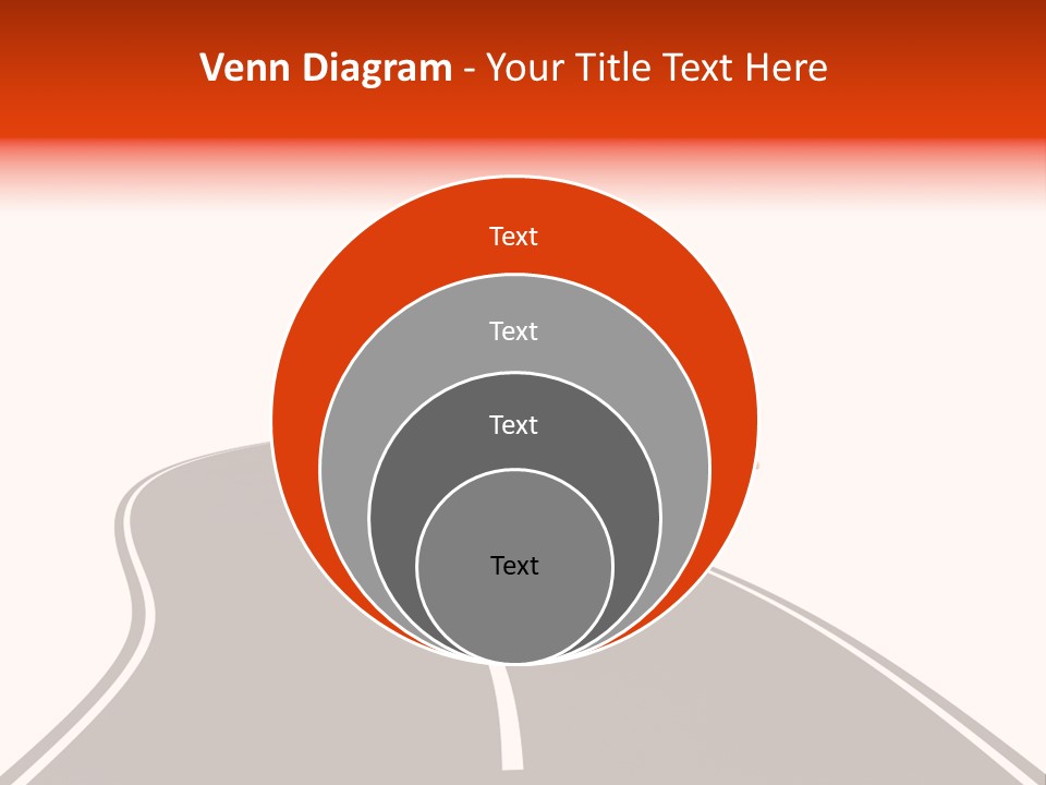 A Road With Traffic Cones And Cones On It PowerPoint Template