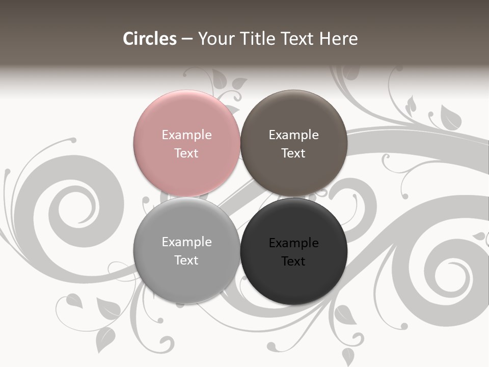 Beautiful Leaf Pattern PowerPoint Template