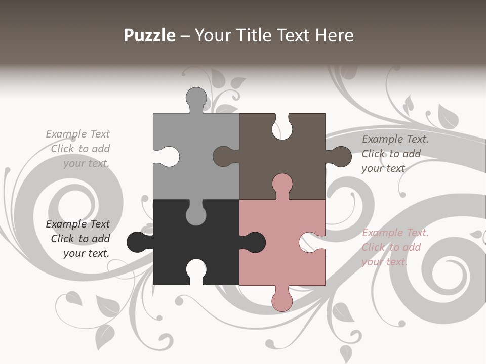 Beautiful Leaf Pattern PowerPoint Template