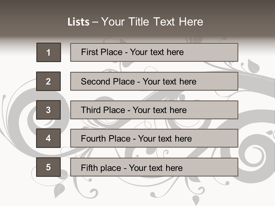 Beautiful Leaf Pattern PowerPoint Template