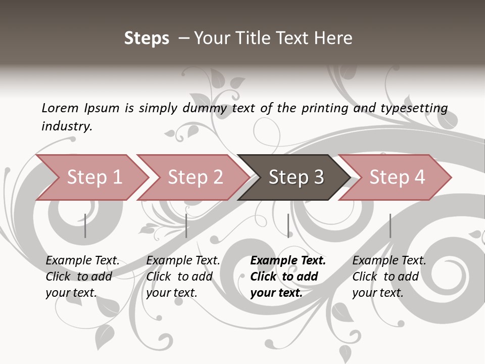 Beautiful Leaf Pattern PowerPoint Template