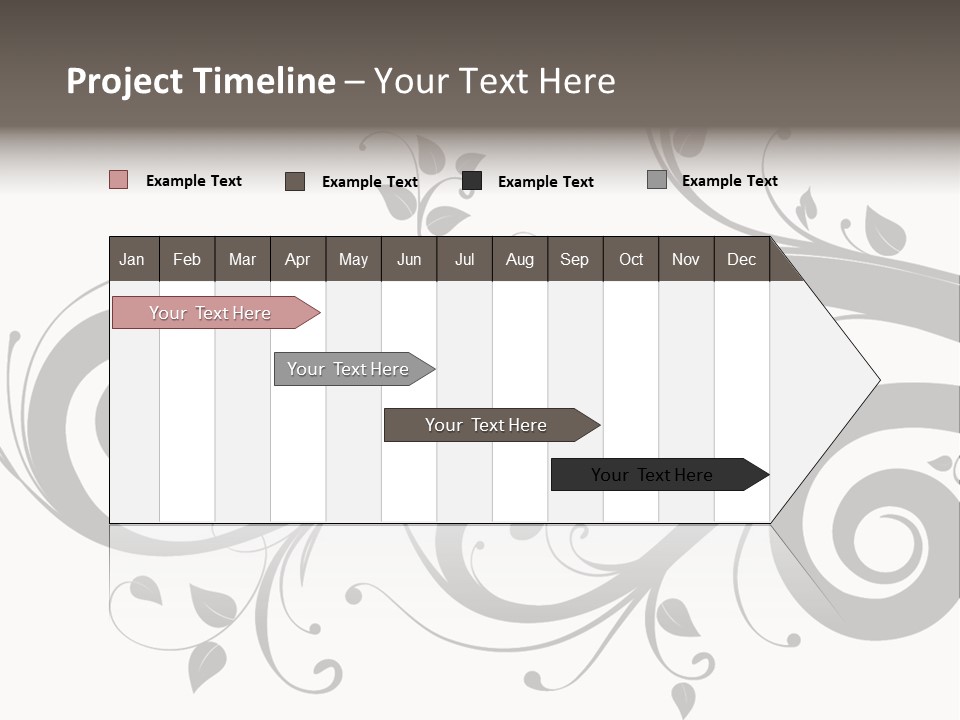 Beautiful Leaf Pattern PowerPoint Template