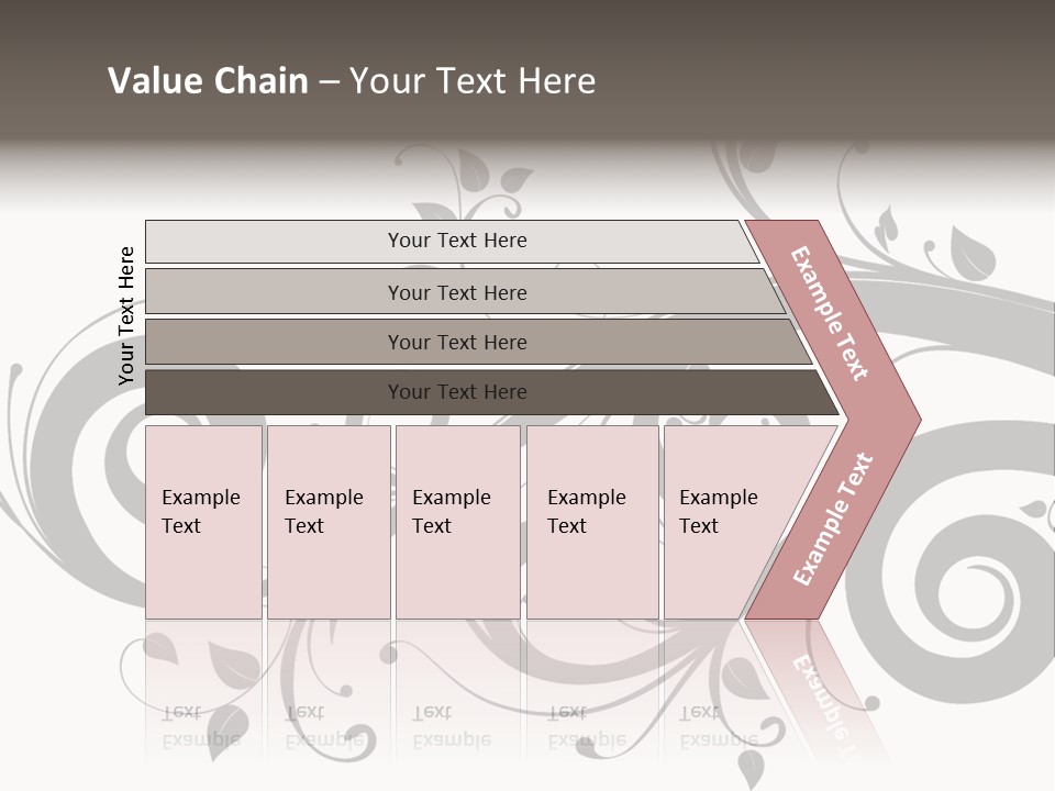 Beautiful Leaf Pattern PowerPoint Template