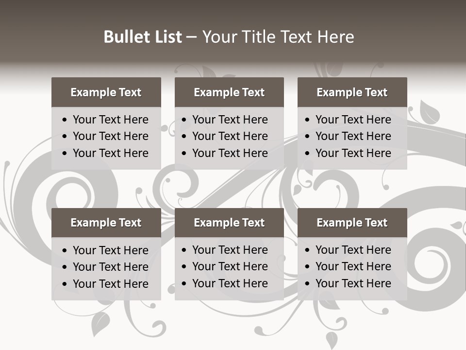 Beautiful Leaf Pattern PowerPoint Template