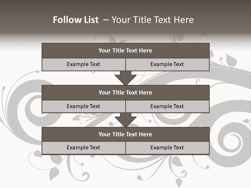Beautiful Leaf Pattern PowerPoint Template